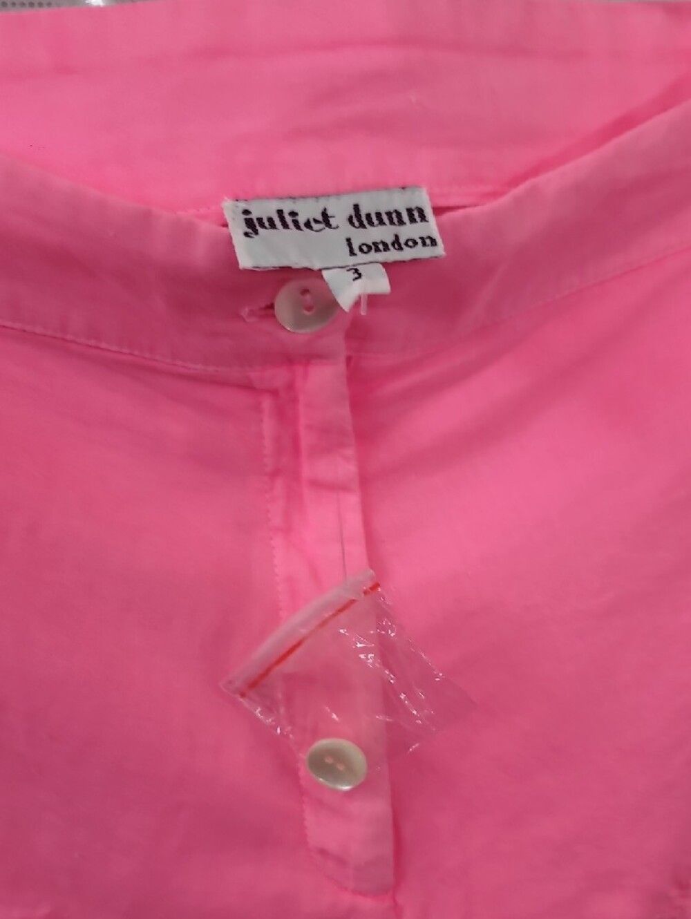 Juliet Dunn Nwt London Neon Pink Embroidered Scallop Hem Shorts Size 8/10 — image 7 of 8